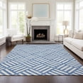 thumbnail image 1 of Addison Rugs Chantille Indoor/Outdoor Transitional Squares Blue Washable Rectangle Rug, 3' x 5', 1 of 6