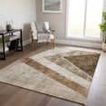thumbnail image 1 of Addison Rugs Chantille Indoor/Outdoor Transitional Geometric Brown Washable Rectangle Rug, 9' x 12', 1 of 6
