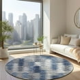 thumbnail image 1 of Addison Rugs Chantille Indoor/Outdoor Transitional Modern Blue Washable Round Rug, 8' x 8', 1 of 6