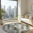 thumbnail image 1 of Addison Rugs Chantille Indoor/Outdoor Transitional Modern Brown Washable Round Rug, 8' x 8', 1 of 6