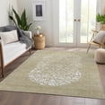 thumbnail image 1 of Addison Rugs Chantille Indoor/Outdoor Transitional Circles Beige Washable Rectangle Rug, 9' x 12', 1 of 6