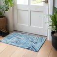 thumbnail image 1 of Addison Rugs Chantille Indoor/Outdoor Transitional Geometric Blue Washable Rectangle Rug, 1'8" x 2'6", 1 of 6