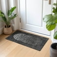 thumbnail image 1 of Addison Rugs Chantille Indoor/Outdoor Transitional Circles Charcoal Washable Rectangle Rug, 1'8" x 2'6", 1 of 6