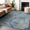 thumbnail image 1 of Addison Rugs Chantille Indoor/Outdoor Transitional Geometric Denim Washable Rectangle Rug, 8' x 10', 1 of 6