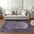 thumbnail image 1 of Addison Rugs Chantille Indoor/Outdoor Transitional Circles Eggplant Washable Rectangle Rug, 2'6" x 3'10", 1 of 6