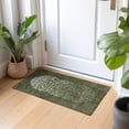 thumbnail image 1 of Addison Rugs Chantille Indoor/Outdoor Transitional Circles Olive Washable Rectangle Rug, 1'8" x 2'6", 1 of 6