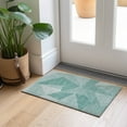 thumbnail image 1 of Addison Rugs Chantille Indoor/Outdoor Transitional Geometric Teal Washable Rectangle Rug, 1'8" x 2'6", 1 of 6