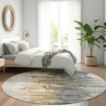 thumbnail image 1 of Addison Rugs Chantille Indoor/Outdoor Transitional Modern Ivory Washable Round Rug, 8' x 8', 1 of 6