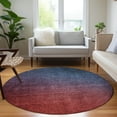 thumbnail image 1 of Addison Rugs Chantille Indoor/Outdoor Solid Ombre Navy Washable Round Rug, 8' x 8', 1 of 5