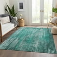thumbnail image 1 of Addison Rugs Chantille Indoor/Outdoor Transitional Stripes Teal Washable Rectangle Rug, 8' x 10', 1 of 6