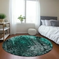 thumbnail image 1 of Addison Rugs Chantille Indoor/Outdoor Transitional Squares Teal Washable Round Rug, 8' x 8', 1 of 6