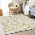 thumbnail image 1 of Addison Rugs Chantille Indoor/Outdoor Transitional Floral Gold Washable Rectangle Rug, 3' x 5', 1 of 6