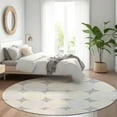 thumbnail image 1 of Addison Rugs Chantille Indoor/Outdoor Transitional Circles Gray Washable Round Rug, 8' x 8', 1 of 6
