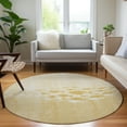 thumbnail image 1 of Addison Rugs Chantille Indoor/Outdoor Transitional Nautical Gold Washable Round Rug, 8' x 8', 1 of 6