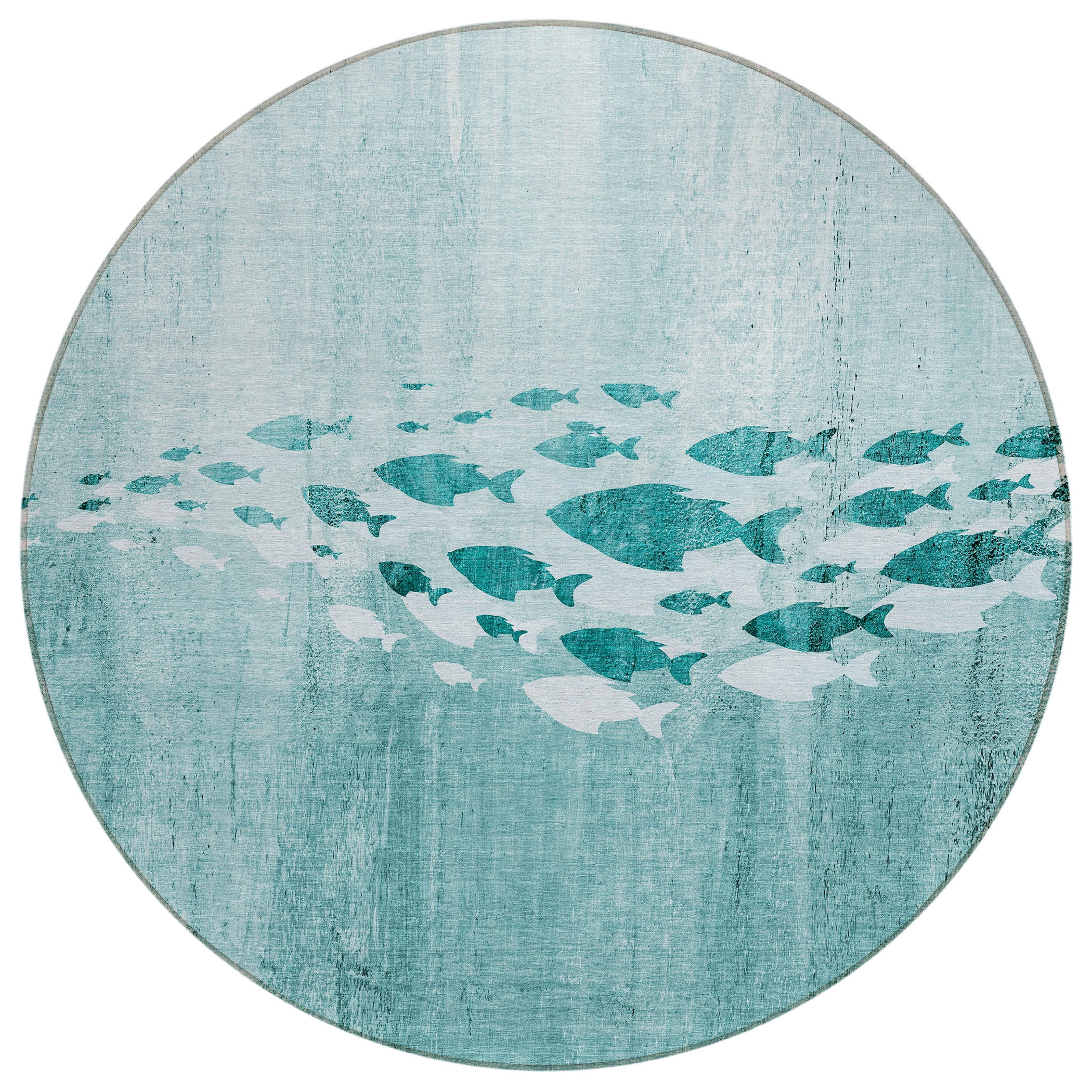 8'X10' Ivory Teal Hand Woven Uv Treated Coastal Sea Life Indoor Outdoor Area Rug 8'X10' Ivory Teal Hand Woven Uv Treated Coastal Sea Life Indoor Outdoor Area Rug