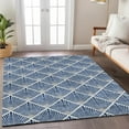 thumbnail image 1 of Addison Rugs Chantille Indoor/Outdoor Transitional Diamonds Navy Washable Rectangle Rug, 5' x 7'6", 1 of 6