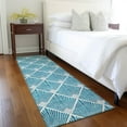 thumbnail image 1 of Addison Rugs Chantille Indoor/Outdoor Transitional Diamonds Teal Washable Runner Rug, 2'3" x 7'6", 1 of 6