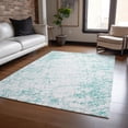 thumbnail image 1 of Addison Rugs Chantille Indoor/Outdoor Transitional Organic Teal Washable Rectangle Rug, 5' x 7'6", 1 of 6