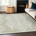 thumbnail image 1 of Addison Rugs Chantille Indoor/Outdoor Transitional Diamonds Beige Washable Rectangle Rug, 5' x 7'6", 1 of 6