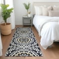 thumbnail image 1 of Addison Rugs Chantille Indoor/Outdoor Transitional Circles Black Washable Runner Rug, 2'3" x 7'6", 1 of 6