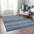 thumbnail image 1 of Addison Rugs Chantille Indoor/Outdoor Transitional Stripes Blue Washable Rectangle Rug, 8' x 10', 1 of 6