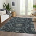 thumbnail image 1 of Addison Rugs Chantille Indoor/Outdoor Transitional Circles Charcoal Washable Rectangle Rug, 3' x 5', 1 of 6
