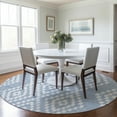 thumbnail image 1 of Addison Rugs Chantille Indoor/Outdoor Transitional Diamonds Denim Washable Round Rug, 8' x 8', 1 of 6