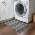 thumbnail image 1 of Addison Rugs Chantille Indoor/Outdoor Transitional Stripes Gray Washable Rectangle Rug, 1'8" x 2'6", 1 of 6