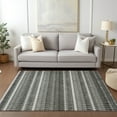 thumbnail image 1 of Addison Rugs Chantille Indoor/Outdoor Transitional Stripes Gray Washable Rectangle Rug, 3' x 5', 1 of 6