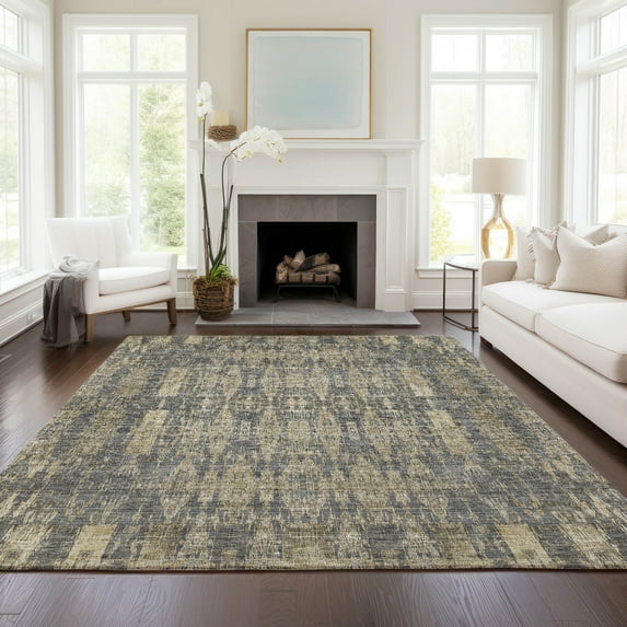 Addison Rugs Chantille Indoor/Outdoor Transitional Moroccan Gray Washable Rectangle Rug, 5' x 7'6"