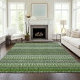 thumbnail image 1 of Addison Rugs Chantille Indoor/Outdoor Transitional Stripes Green Washable Rectangle Rug, 5' x 7'6", 1 of 6