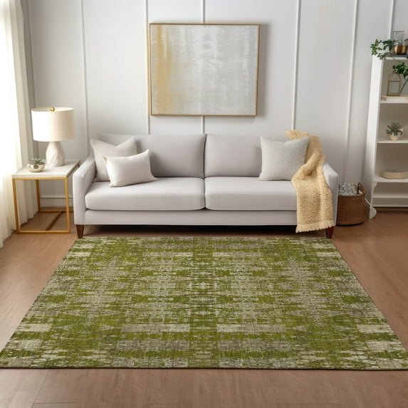 Addison Rugs Chantille Indoor/Outdoor Transitional Moroccan Olive Washable Rectangle Rug, 2'6" x 3'10"