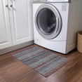 thumbnail image 1 of Addison Rugs Chantille Indoor/Outdoor Transitional Stripes Taupe Washable Rectangle Rug, 1'8" x 2'6", 1 of 6