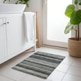 thumbnail image 1 of Addison Rugs Chantille Indoor/Outdoor Transitional Stripes Black Washable Rectangle Rug, 1'8" x 2'6", 1 of 6