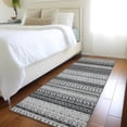 thumbnail image 1 of Addison Rugs Chantille Indoor/Outdoor Transitional Stripes Black Washable Runner Rug, 2'3" x 7'6", 1 of 5