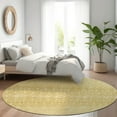 thumbnail image 1 of Addison Rugs Chantille Indoor/Outdoor Transitional Boho Gold Washable Round Rug, 8' x 8', 1 of 6