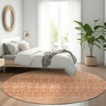thumbnail image 1 of Addison Rugs Chantille Indoor/Outdoor Transitional Boho Salmon Washable Round Rug, 8' x 8', 1 of 6