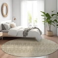 thumbnail image 1 of Addison Rugs Chantille Indoor/Outdoor Transitional Boho Taupe Washable Round Rug, 8' x 8', 1 of 6