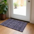 thumbnail image 1 of Addison Rugs Chantille Indoor/Outdoor Transitional Medallions Purple Washable Rectangle Rug, 1'8" x 2'6", 1 of 6