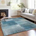 thumbnail image 1 of Addison Rugs Chantille Indoor/Outdoor Transitional Squares Denim Washable Rectangle Rug, 10' x 14', 1 of 6