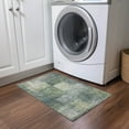 thumbnail image 1 of Addison Rugs Chantille Indoor/Outdoor Transitional Squares Olive Washable Rectangle Rug, 1'8" x 2'6", 1 of 6