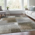 thumbnail image 1 of Addison Rugs Chantille Indoor/Outdoor Transitional Squares Silver Washable Rectangle Rug, 8' x 10', 1 of 6