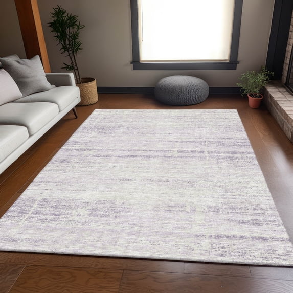 Addison Rugs Chantille Indoor/Outdoor Transitional Modern Lavender Washable Rectangle Rug, 9' x 12'
