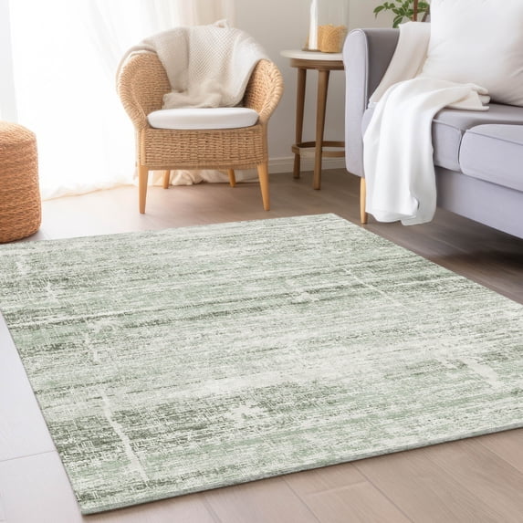 Addison Rugs Chantille Indoor/Outdoor Transitional Modern Sage Washable Rectangle Rug, 10' x 14'
