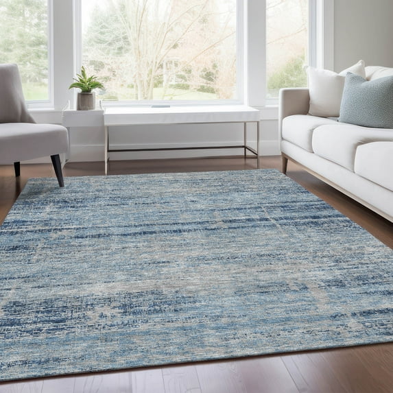 Addison Rugs Chantille Indoor/Outdoor Transitional Modern Sky Washable Rectangle Rug, 10' x 14'