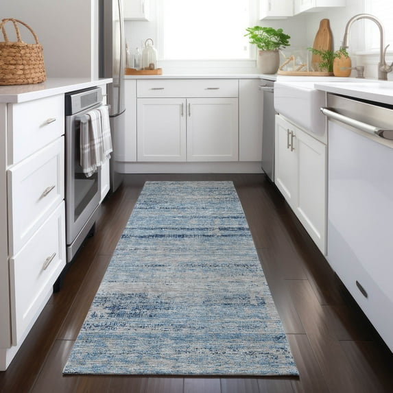 Addison Rugs Chantille Indoor/Outdoor Transitional Modern Sky Washable Runner Rug, 2'3" x 7'6"