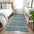thumbnail image 1 of Addison Rugs Chantille Indoor/Outdoor Transitional Bohemian Teal Washable Runner Rug, 2'3" x 7'6", 1 of 5