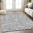 thumbnail image 1 of Addison Rugs Chantille Indoor/Outdoor Transitional Floral Gray Washable Rectangle Rug, 2'6" x 3'10", 1 of 6