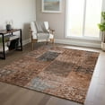 thumbnail image 1 of Addison Rugs Chantille Indoor/Outdoor Transitional Patchwork Terracotta Washable Rectangle Rug, 2'6" x 3'10", 1 of 6