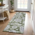 thumbnail image 1 of Addison Rugs Chantille Indoor/Outdoor Transitional Floral Olive Washable Runner Rug, 2'3" x 7'6", 1 of 6